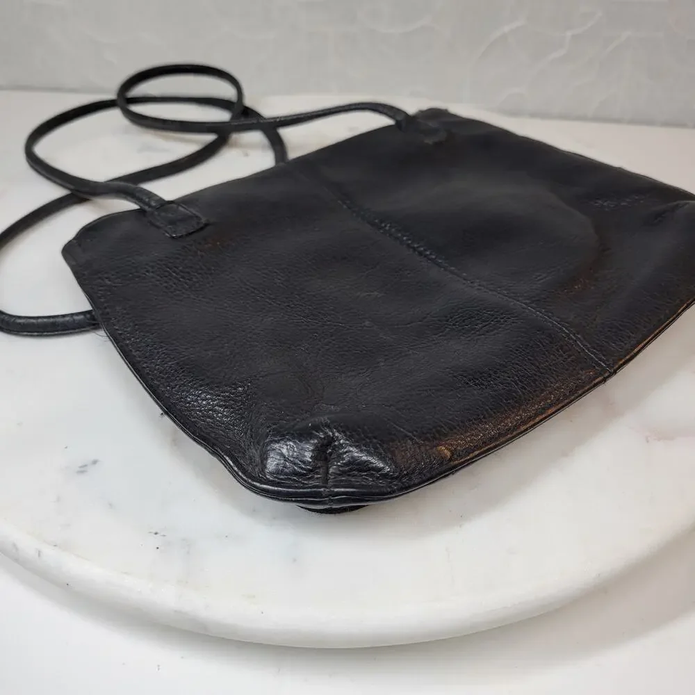 VTG Fossil Black Pebbled Leather‎ Purse 9